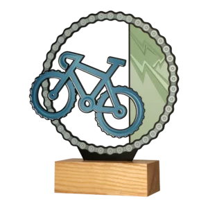 Custom made trophy for Cycling Adventure