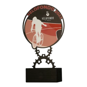 Custom made trophy for Velofondo 2023