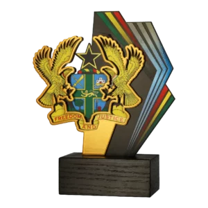 Custom made trophy for Ghana Embassy Brussels