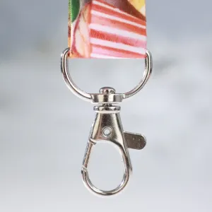 Lanyard on a colorful ribbon