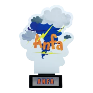 Custom made trophy for ANFA Game Show