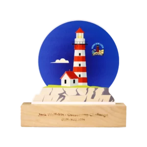 Custom made trophy for Jack Wolfskin-Ostseeweg Challenge