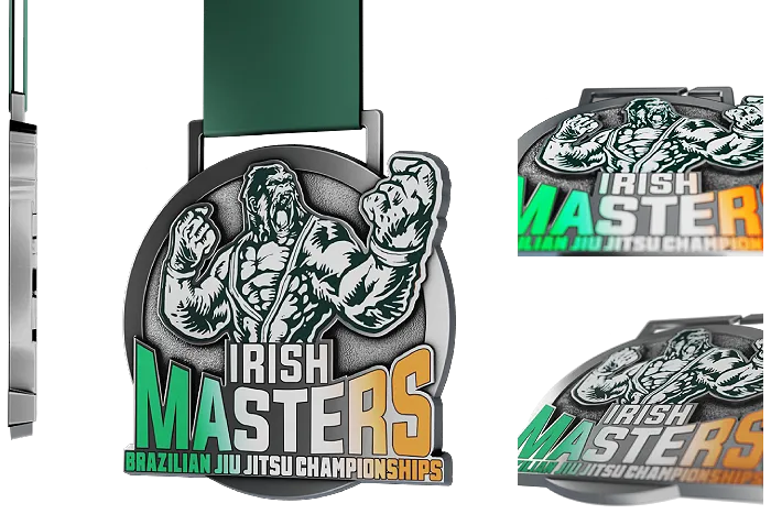 Printed Cast Medals Irish Masters