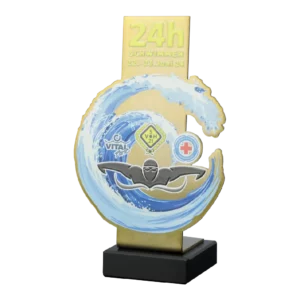 Custom made trophy for VitalPark Schwimmen