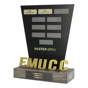 Custom made trophy for European Ultimate Federation