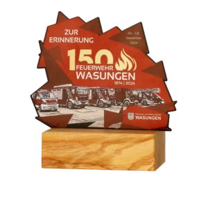 Custom made trophy for 150 Jahre Feuerwehr Wasungen