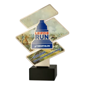 Custom made trophy for Leipzig Run 2024