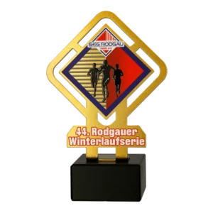 Custom made trophy for Rodgauer Winterlaufserie