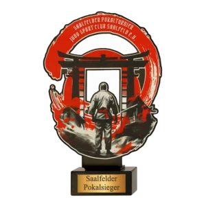 Custom made trophy for Saalfelder Pokalsieger 2024