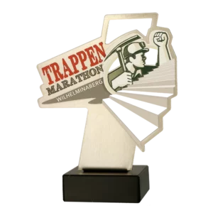 Custom made trophy for Trappen Marathon