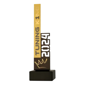 Custom made trophy for Tuning King 2024
