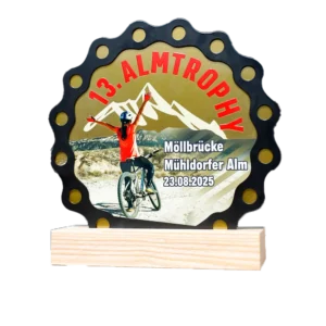 Custom made trophy for Almtrophy 2025