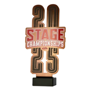 Custom made trophy for Stage Championships Pokale 2025