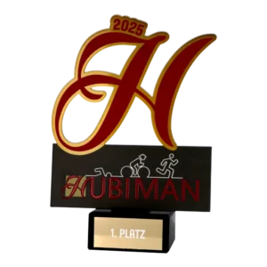 Custom made trophy for Hubiman 2025