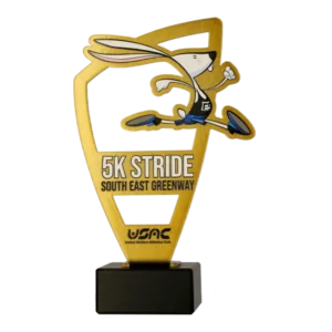 Custom made trophy for 5K Stride — South East Greenway